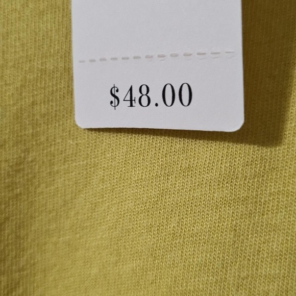 Anthropologie T.La Chelsea Ruffle Tee Yellow NWT - Picture 4 of 8